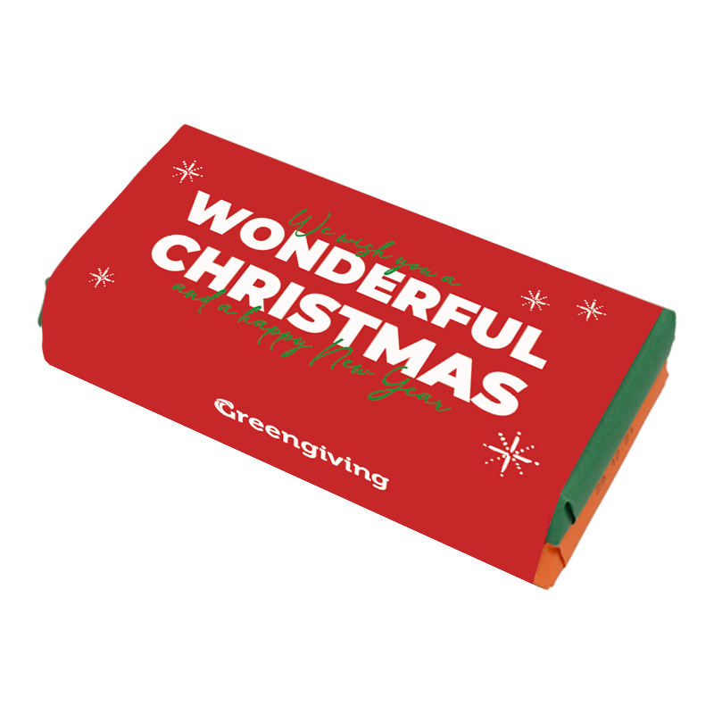 Double Tony's Chocolonely Christmas bar (180 + 180 grams)